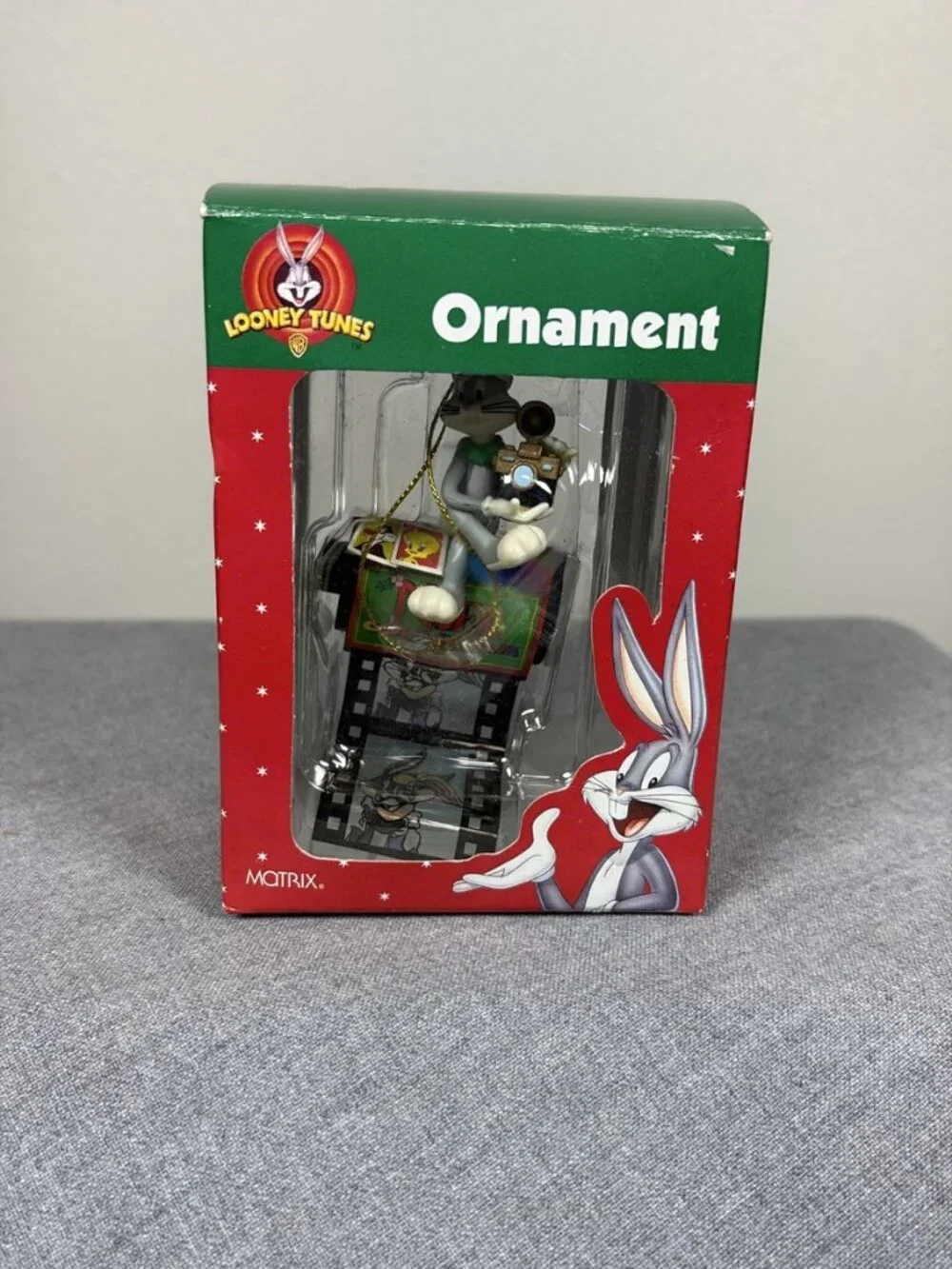 Matrix Looney Tunes Bugs Bunny Camera Film Roll Christmas Ornament 1998